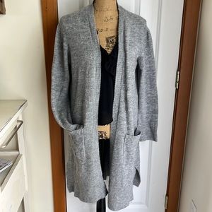 VICI long grey cardigan with pockets